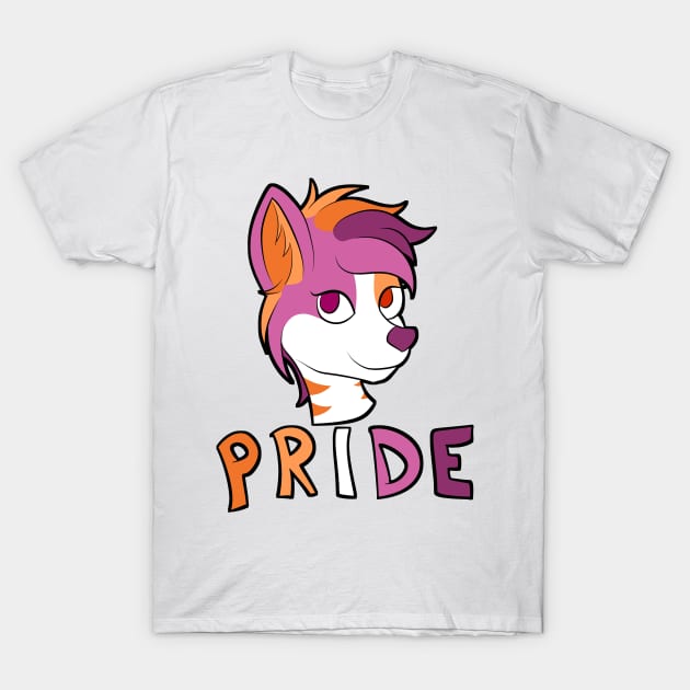 Lesbian Pride - Furry Mascot 1 T-Shirt by Aleina928